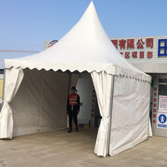 白色车展帐篷
